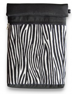 Laptop sleeve, "cebra" black – BARBADOS