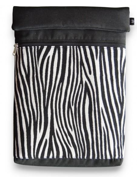 Laptop sleeve, "cebra" black – BARBADOS