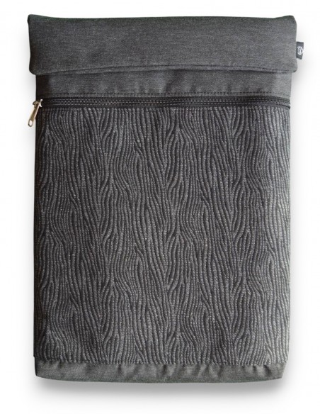 Funda d’ordinador, "cebra fina" gris – BARBADOS