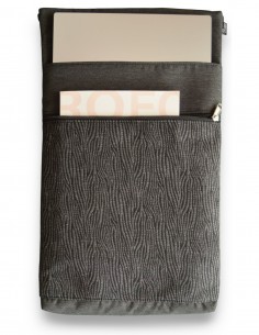 Funda ordenador, "cebra fina" gris - BARBADOS 2