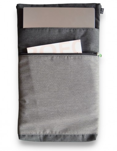 Laptop sleeve, grey open – BARBADOS