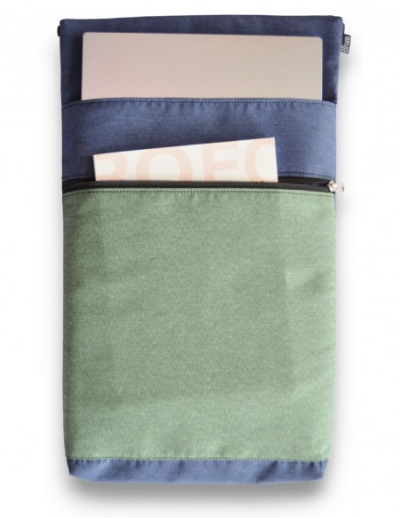 Funda ordenador, verde/azul open - BARBADOS