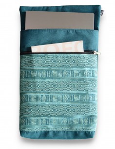 Funda ordenador, "etnic" turquesa - BARBADOS 2