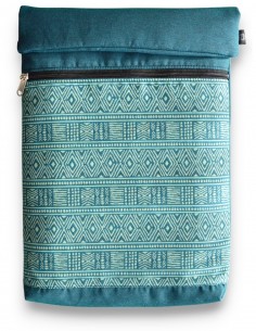 Laptop sleeve, "etnic" turquoise – BARBADOS