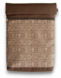 Laptop sleeve, "etnic" brown – BARBADOS