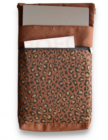 Funda d’ordinador, "leopard" teula open – BARBADOS