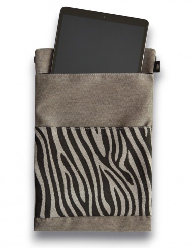 Tablet sleeve, "cebra" grey – CAIMAN
