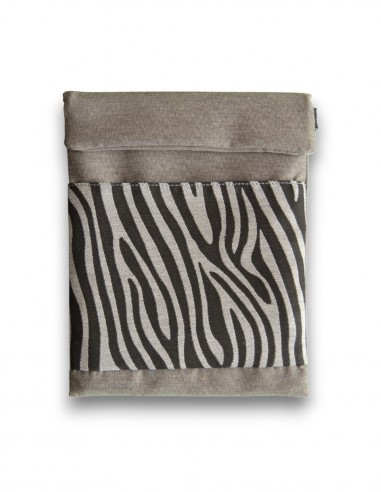 Funda de tauleta "cebra" gris 2 – CAIMAN
