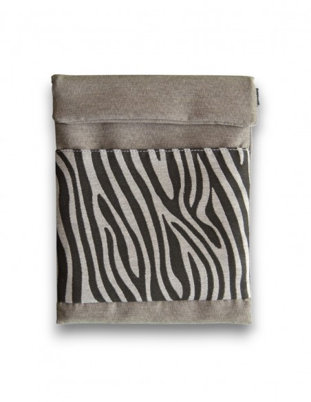 Funda tablet, "cebra" gris 2 - CAIMAN