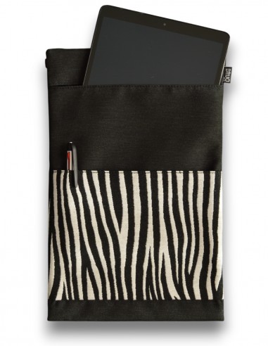 Tablet sleeve, "cebra" black – CAIMAN