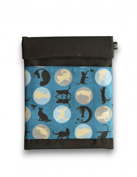 Funda tablet, "cats" negra 2 - CAIMAN