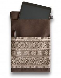 Funda tablet, "etnic" marrón - CAIMAN