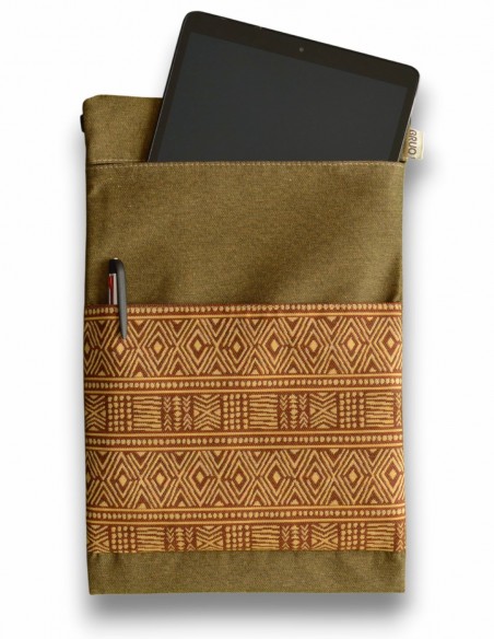 Funda de tauleta "etnic" mostassa – CAIMAN