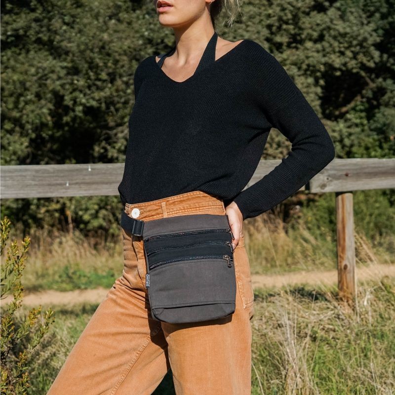 Waist bag belt fanny pack Easter Island 3 solid...